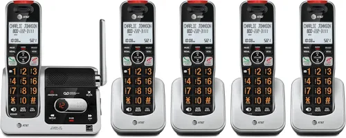 Vista 14 de AT&T BL102 DECT 6.0 Teléfono inalámbrico para el hogar con contestador, bloqueo de llamadas, locutor de identificación de llamadas, asistencia