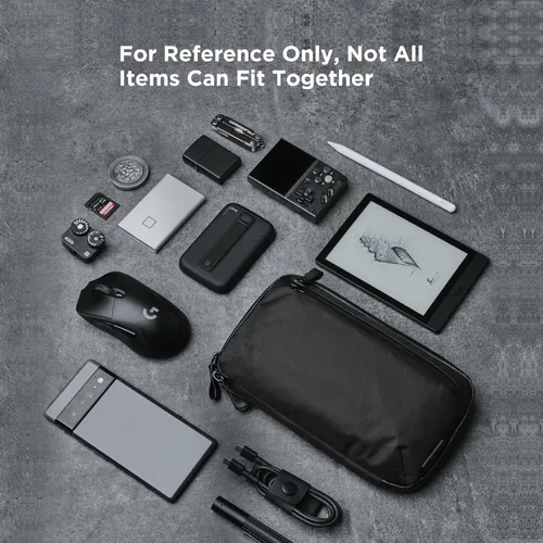 Vista 7 de ALPAKA Elements Tech Case Mini - Organizador compacto para electrónicos, bolsa pequeña para cargadores y auriculares, bolsa para teléfono, funda