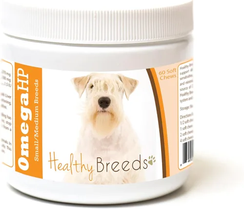 Vista 127 de Healthy Breeds Siberian Husky Omega HP - Masticables suaves para piel y pelaje, 90