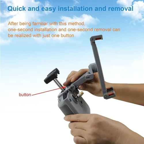 Vista 5 de Hanatora RC-N3 N2 N1 N1C Controlador Remoto Soporte de Montaje para Tableta de 4.7-12.9 Pulgadas para DJI Flip,Neo,Air 3S/3/2S/2,Mavic 3