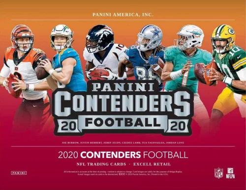 Vista 3 de Caja Panini Contenders Football BLASTER 2020 (40 tarjetas/caja)