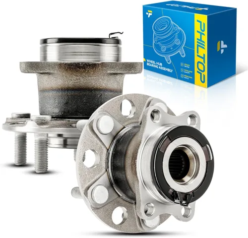 Vista 60 de PHILTOP Conjunto de cojinete de rueda y cubo trasero 512012, 5 orejetas para Golf 1999-2005, Beetle 1998-2010, TT Quattro 2000-2006, TT 2000-2006