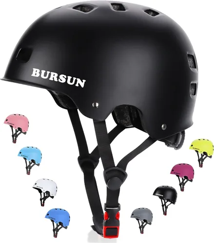 Bike Skateboard Helmet for Ages 5-8-14-16 Kids Youth Adults, Adjustable Multi-Sport Helmet for Scooter Bicycle Roller Skate Inline Skating