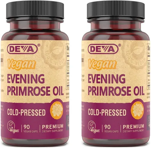 Vista 7 de DEVA Aceite de onagra vegano, prensado en frío, sin refinar, 90 cápsulas, 1 paquete