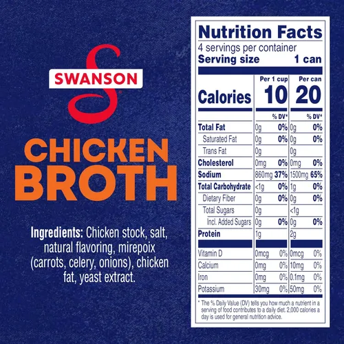 Vista 2 de SWANSON S Caldo de pollo, lata de 14.5 oz (paquete de 4)