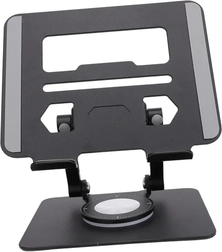 Vista 3 de POCREATION Adjustable Tablet Stand Tablet Holder with 360 Rotating Base & Foldable Design for 5.8 to 12.9 Inch EReaders (Black)
