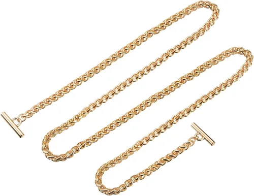 Vista 11 de uxcell Correa de cadena plana de hierro, cadenas de bolso de 35 pulgadas, accesorios para monedero, correas de cadena con cierres de palanca