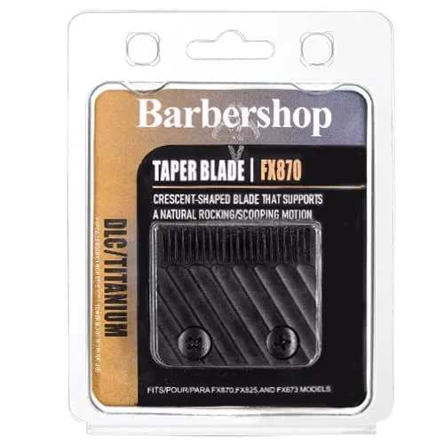 Vista 5 de FX603B - Cuchillas de repuesto de grafito negro y negro compatibles con BaBylissPRO Barberology cuchillas de repuesto FX603B Negro
