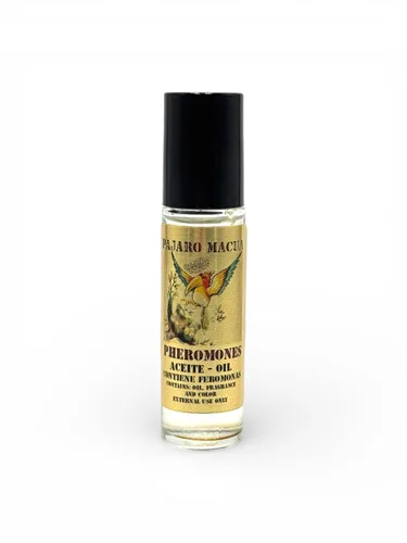 Aceite de feromonas Roll-On de Pajaro Macua, fragancia Nido del Pájaro Macua, Buena Suerte, Atracción y Confianza Aceite Corporal