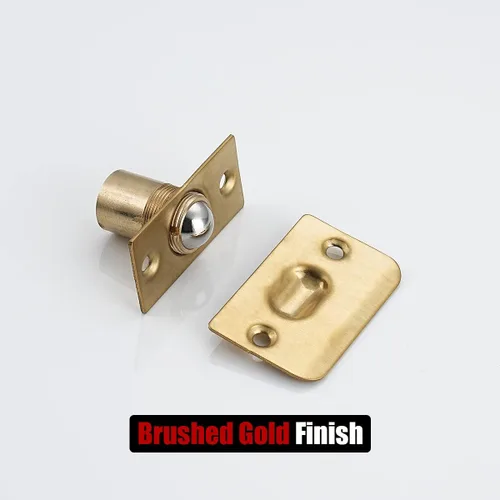 Vista 40 de JQK Herrajes para puerta de clóset, acero inoxidable ajustable con placa de golpeo, bronce antiguo, paquete de 2 unidades, HBC100-QG-P2