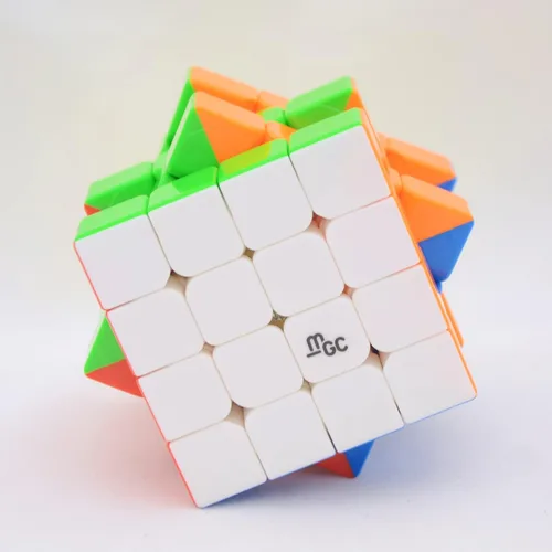 Vista 5 de Bukefuno Yongjun MGC 4x4 M, cubo magnético de velocidad YJ MGC 4x4 M, cubo mágico sin calcomanías
