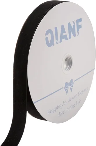 Vista 30 de QIANF Cinta de terciopelo, carrete de 1 1/2 pulgadas por 25 yardas (rojo)