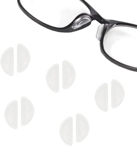 Almohadillas para la nariz, 5 pares de almohadillas de nariz autoadhesivas de silicona suave, cojín de aire antideslizante para pegar en la pieza de