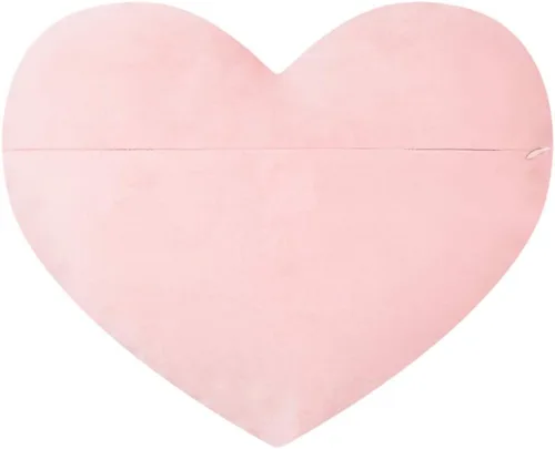 Vista 6 de JWH - Funda de cojín de terciopelo con forma de corazón y diseño de flores en 3D, funda de cojín estilo romántico rural europeo para decoración Rosa