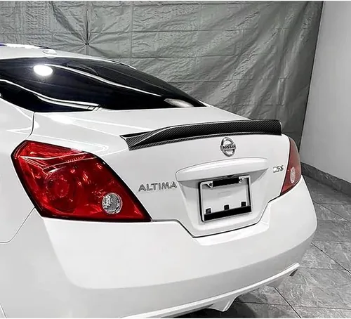 Vista 5 de DriftX Performance, ala de alerón de maletero compatible con Nissan Altima Coupe 2008-2013 estilo NS alerón de maletero de fibra de carbono real