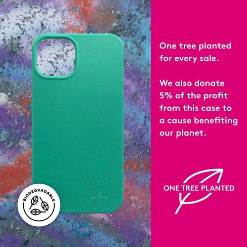 Vista 5 de LOAM & LORE Funda de teléfono biodegradable para iPhone 14 Pro, funda ecológica sin plástico, funda para iPhone 14 Pro compostable a base