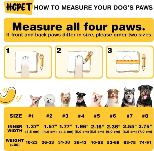 Vista 2 de Hcpet - Zapatos para perros, para perros grandes, botines transpirables para perros pequeños y medianos, botas antideslizantes para perros