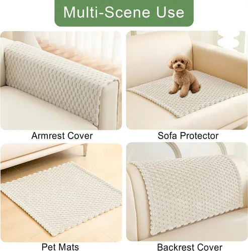 Vista 4 de Foxdecor Fundas para Brazos de Sofá, Funda para Reposabrazos de Sofá, Fundas Antideslizantes para Brazos de Silla, Fundas para Muebles Protector