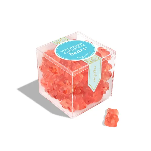Vista 3 de Sugarfina Strawberry Champagne Bears - Ositos de caramelo pequeño, 3.9 onzas, 4