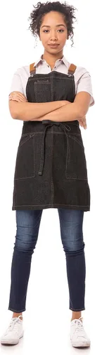 Vista 2 de Chef Works Unisex Berkeley Short Bib Apron