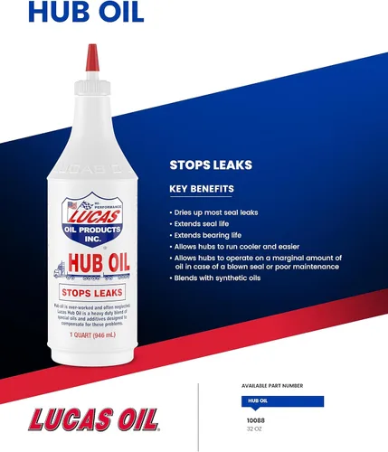 Vista 5 de Lucas Oil 10088, aceite para cubo, 1 cuarto de galón