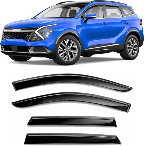 Vista 11 de 2016-2021 Protectores de lluvia adhesivos para parabrisas lateral de Hyundai Tucson SEL Value Limited Sport Ultimate SE, viseras duraderas