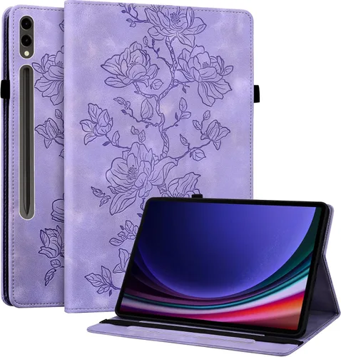 Vista 27 de Funda para Samsung Galaxy Tab S5e 10.5 2019 Modelo SM-T720/T725/T727, funda delgada de piel sintética con soporte multiángulo y soporte