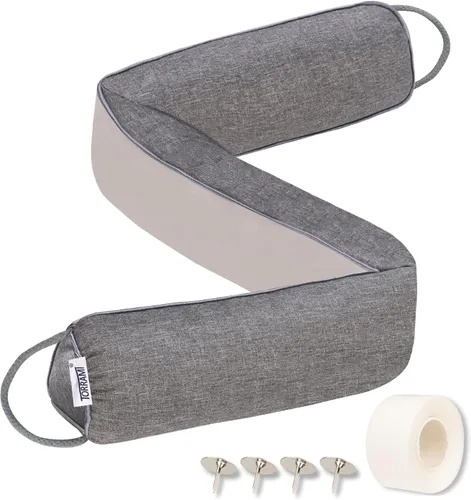 Vista 10 de TORRAMI Tope de corrientes de aire para puerta de 30", aislamiento de la parte inferior, tope de ruido y aire de 2.09 LB, sello de protección contra