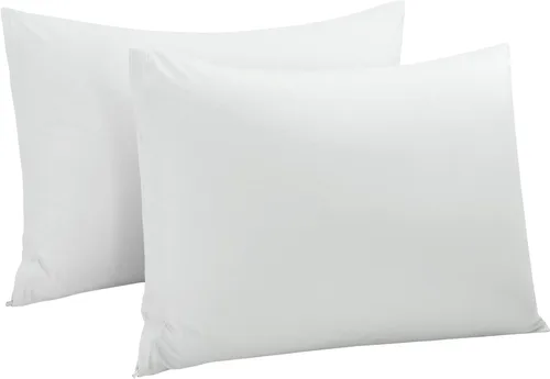 Vista 32 de uxcell Fundas de almohada tejidas de 100% algodón egipcio, fundas de almohada suaves y transpirables con cierre de cremallera, 2 fundas de almohada