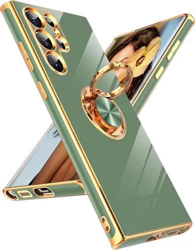 Vista 40 de LeYi Funda para iPhone XR: con Protector de Pantalla de Vidrio Templado [Paquete de 2] Soporte de Anillo Giratorio de 360°, Soporte Magnético