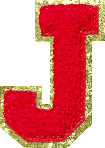 Vista 97 de 4 parches de letras de felpilla negra, parches de letras termo-adhesivas de 2.2", parches de letras de felpilla para ropa (S)
