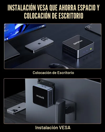 Vista 9 de GMKtec K15 AI Mini PC Oculink Intel Ultra 5 125U 32GB DDR5 512GB SSD