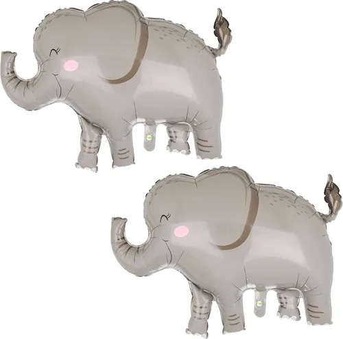 Globos de papel de aluminio de elefante, gran selva, safari, animal, decoraciones de fiesta de cumpleaños, globo gigante de safari para niño,