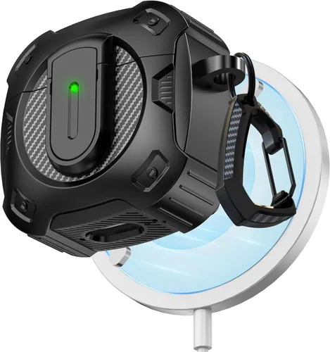 Vista 43 de RFUNGUANGO - Caja protectora para AirPods de 2° generación, modelo 2024, diseño espacial, compatible con Airpods Pro 1/2 y funciona con MagSafe