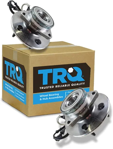 Vista 17 de TRQ Par de conjunto de cubo de cojinete de rueda delantera izquierda derecha, 2 piezas compatible con Lexus GX460 2003-2009 GX470 2003-2023 Toyota