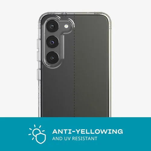 Vista 5 de Tech21 Evo Clear - Funda transparente para Samsung Galaxy S23, resistente a los arañazos, con protección contra caídas de 12 pies