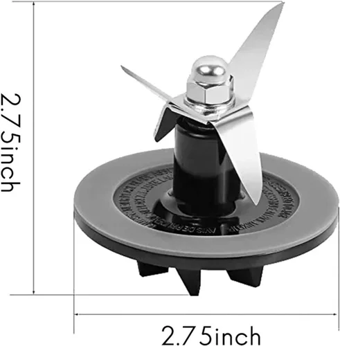 Vista 7 de Popular Replacement Blender Blade Assembly With 3 Pcs Blender Gaskets, Compatible With Cuisinart，CBT-500, SB5600, CB600