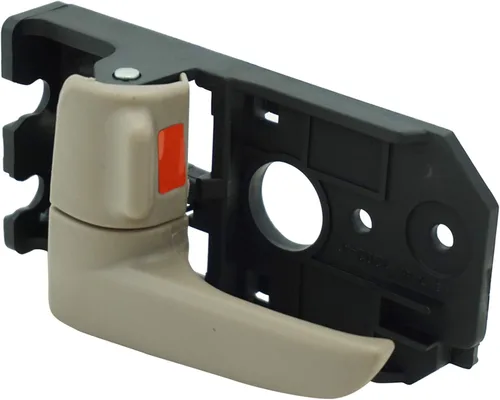 Vista 151 de TRQ Manija de puerta interior delantera izquierda cromada y negra para el lado del conductor compatible con Ford F-150 2012-2014