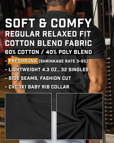 Vista 5 de New Day Same Goal, Get Big Funny Bodybuilding Lifting T-shirts for Men