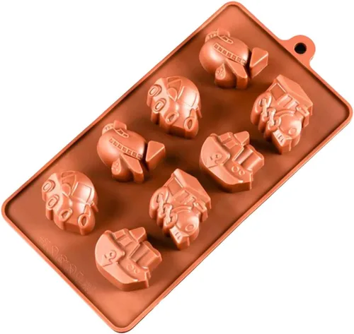 Vista 5 de Molde de silicona para coche 8 moldes de caramelo de silicona molde de chocolate s hornear molde de chocolate molde de chocolate moldes de silicona