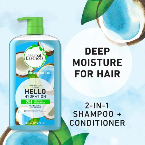 Vista 2 de Herbal Essences Hello Hydration 2 en 1 Champú y acondicionador 29.2 Fl Oz