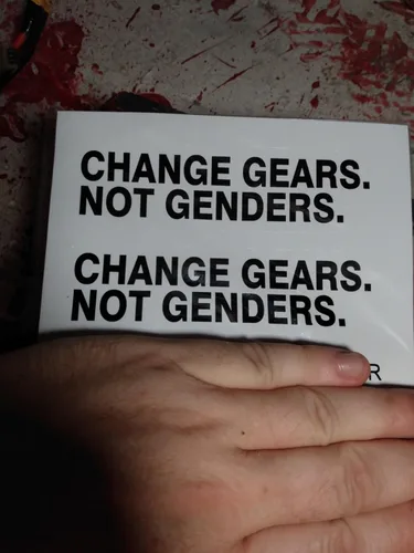 Vista 3 de 2 calcomanías de cambio de engranajes de 5 pulgadas, no géneros, calcomanía para coche, camión, ventana, parachoques