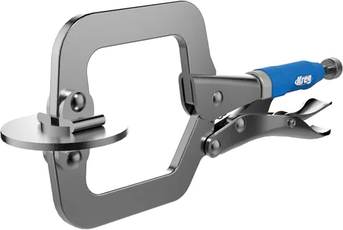 Kreg KHC-MICRO - Abrazadera de orificio de bolsillo de 2 pulgadas para juntas de descarga, presión ajustable para carpintería precisa, funciona con