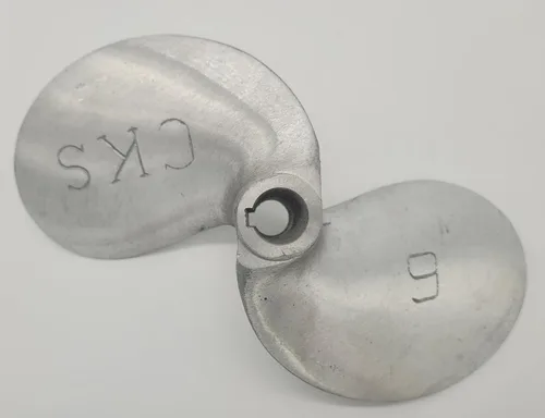 Vista 9 de SANAR Aluminum Propeller for Longtail Mud Motor Long Tail Boat - Keyed Tapered Shaft