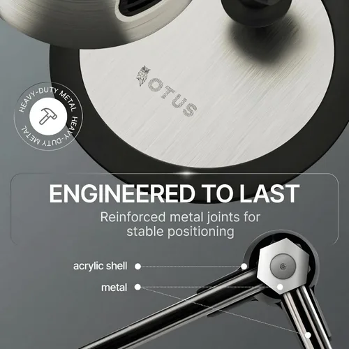 Vista 6 de OTUS lámpara LED de escritorio con control de gestos, encendido y apagado sin tacto; luz de lectura para escritorio con protección para los ojos