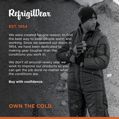 Vista 6 de RefrigiWear Iron-Tuff Insulated Coveralls with Hood, -50F Comfort