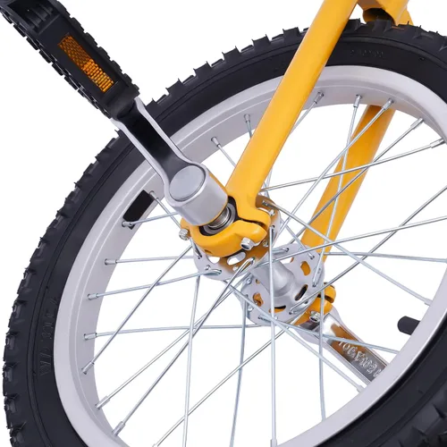 Vista 5 de Gdrasuya10 Rueda monociclo de 16 pulgadas, rueda de neumáticos de altura ajustable, monociclo moderno de acero con borde de acero para deportes al