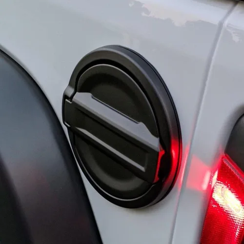 Vista 7 de Cubierta de Tapa del Tanque de Combustible con Bloqueo Compatible con Jeep Wrangler 2018-2023 JL y Unlimited Cubierta de Puerta de Llenado