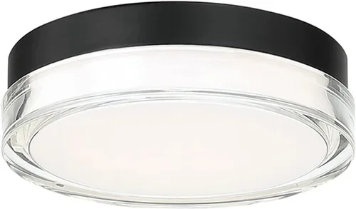 Vista 5 de WAC Lighting dweLED, Dot 6in LED Round Flush Mount 3000K en negro