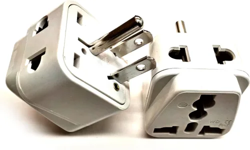 Vista 17 de Adaptador de corriente universal internacional convertidor de punta de enchufe - Convertir Europa, EU/UK/CN/AU a Estados Unidos - Ideal